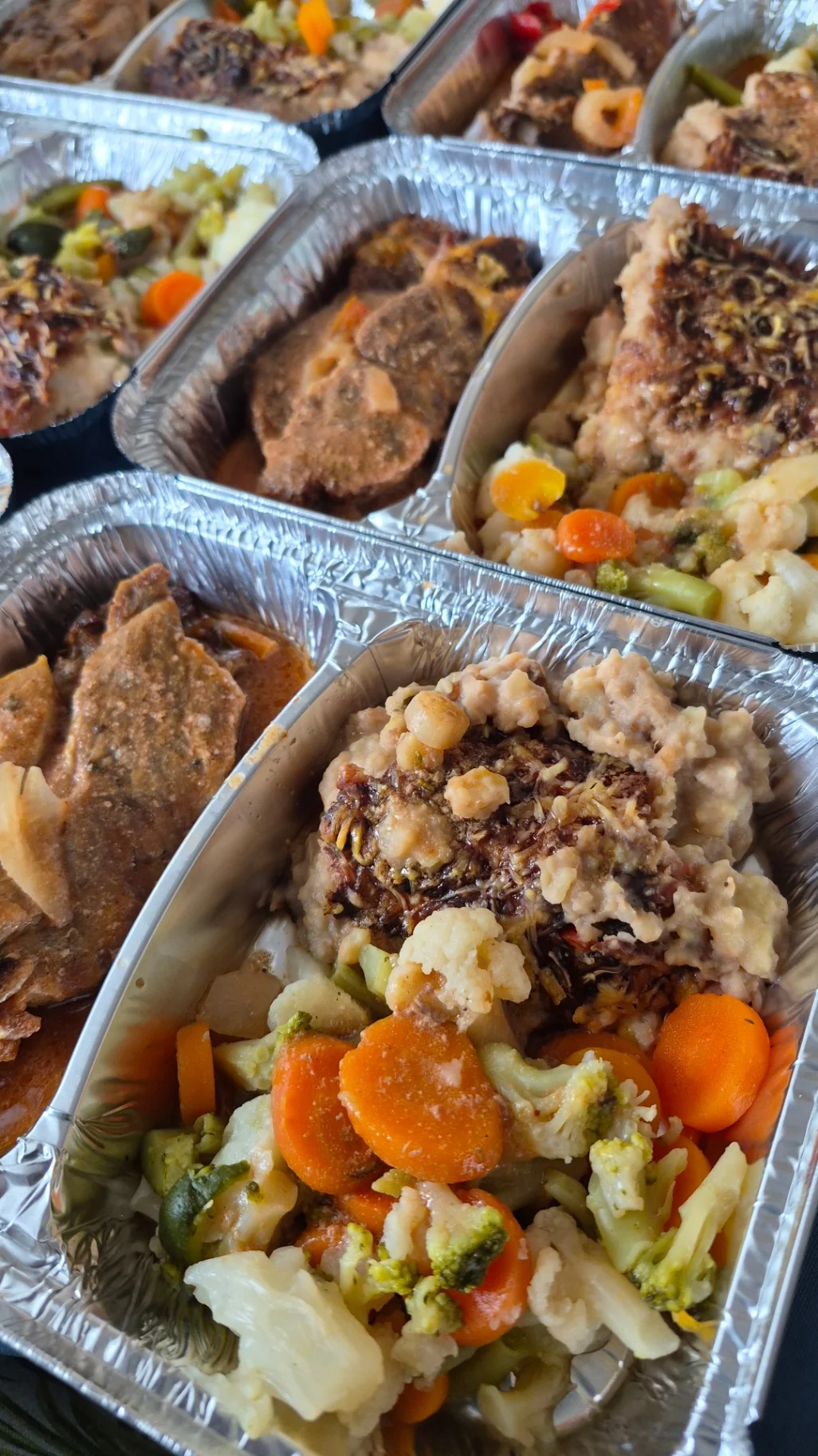 Osso-buco, purée de haricots blancs et légumes vapeur