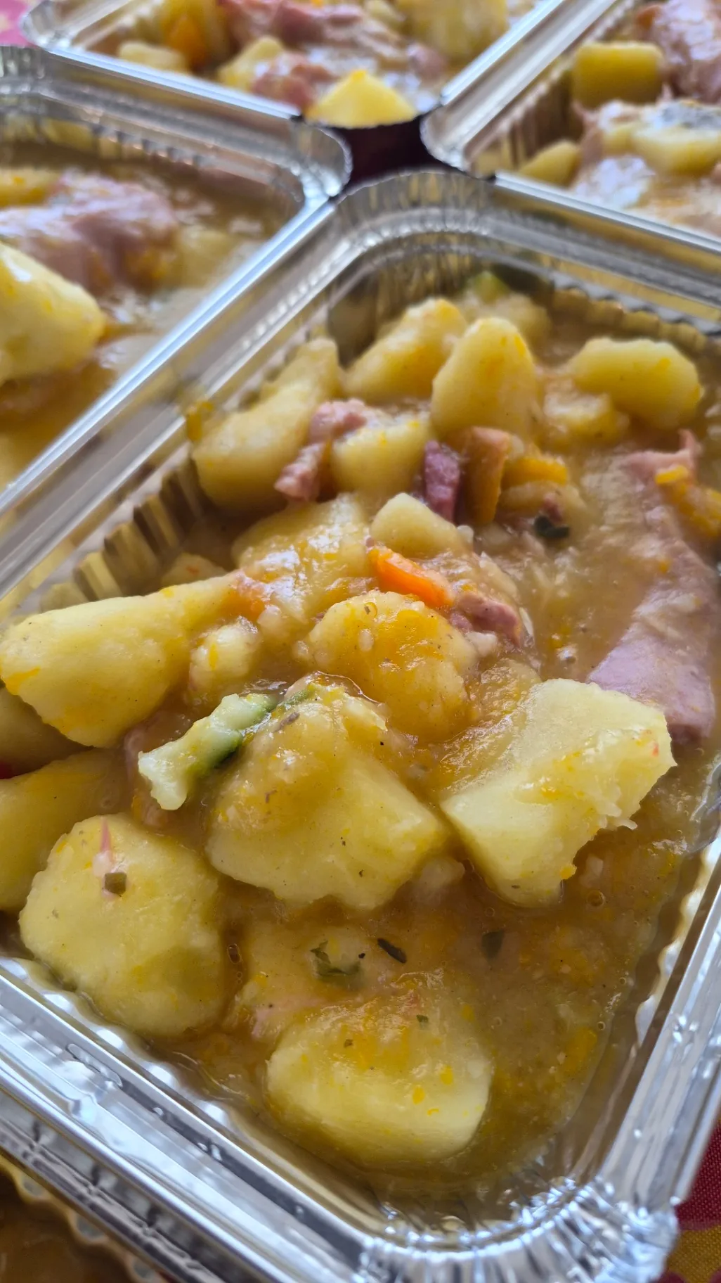 Ragoût de pommes de terre au jambon